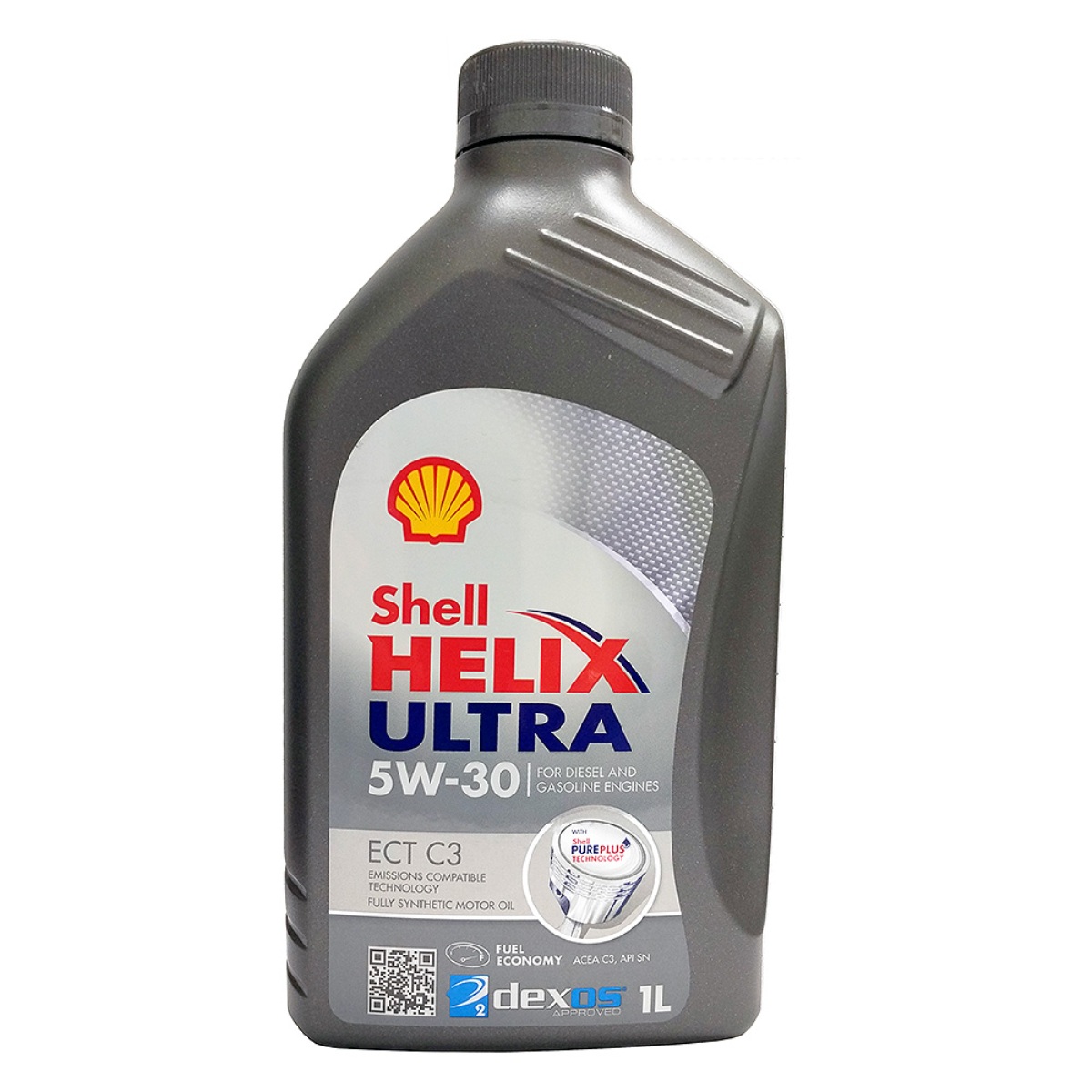 Моторное масло Shell Helix Ultra ECT С3 5w30, синтетика, BMW LL-04; MB 229.51; VW504/507, 1 л550042846 Моторное масло Shell Helix Ultra ECT С3 5w30, синтетика, BMW LL-04; MB 229.51; VW504/507, 1 л550042846Полностью синтетическое масло ECT C3 5W-30 используется в двигателях, работающих на бензине, дизеле и газе. Оно создано на основе фирменной технологии Shell PurePlus. ECT C3 5W-30 совместимо с современными системами снижения токсичности выхлопов, обеспечивает дополнительную экономию топлива и защиту от износа, уменьшает трение между элементами двигателя. Этот смазочный материал имеет вязкость 5W-30. Он обеспечивает на 30% больше зашиты, чем аналоги от других производителей. Его использование позволяет снижать вибрации и минимизировать шум работающего двигателя.Допуски и одобрения BMW LL-04, Chrysler MS-11106, GM Dexos2TM, MB-Approval 229.31, MB-Approval 229.51