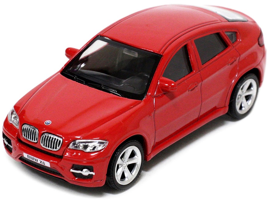 Pitstop Модель автомобиля BMW X6 цвет красный масштаб 1:43