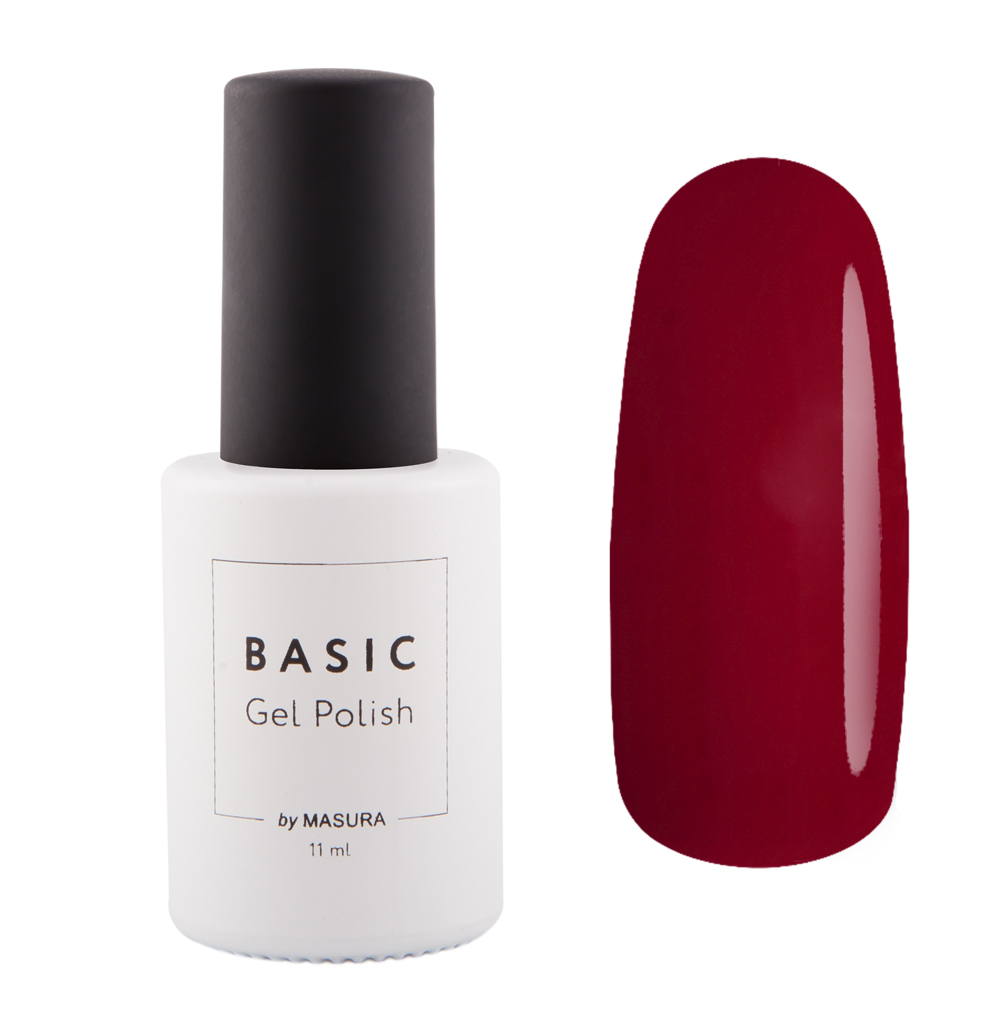 Masura Гель-лак BASIC Красное Кимоно, 11 мл294-299 Masura Гель-лак BASIC Красное Кимоно, 11 мл294-299насыщенный алый, плотный