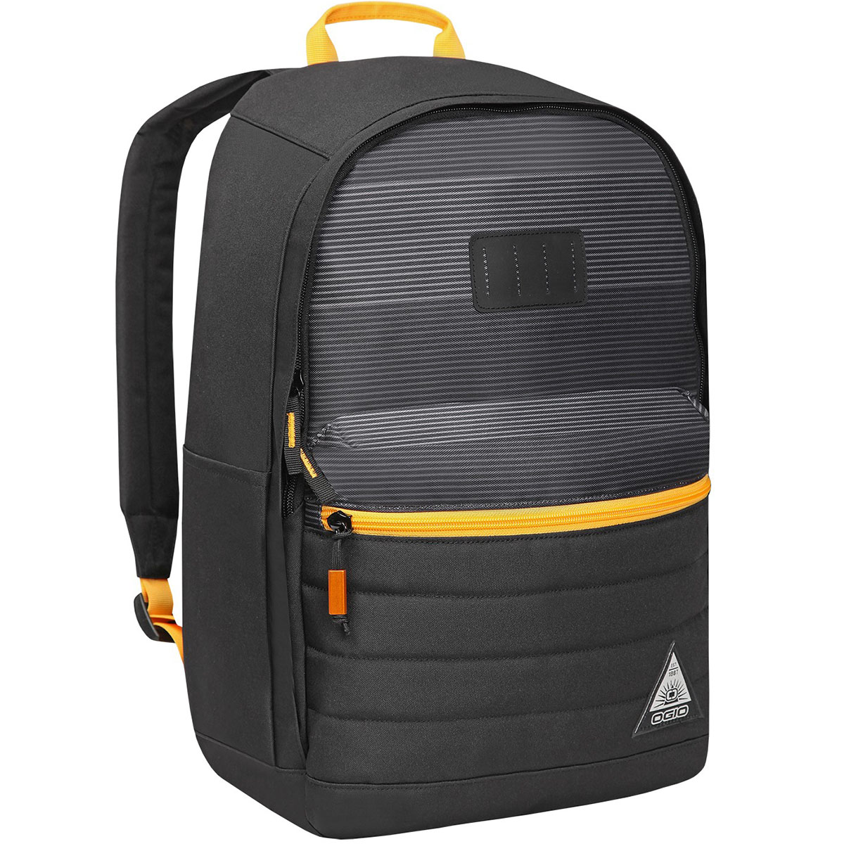 Рюкзак городской OGIO Urban. Lewis Pack (A/S), цвет: темно-серый, желтый. 031652226968031652226968 Рюкзак городской OGIO Urban. Lewis Pack (A/S), цвет: темно-серый, желтый. 031652226968031652226968Рюкзак OGIO Urban. Lewis Pack (A/S) разработан для ярких и модных людей! Он позволит вам взять с собой все необходимое. Рюкзак OGIO Urban. Lewis Pack (A/S) компактный, но при этом достаточно вместительный. Имеется специализированный отсек для ноутбука, а также уплотненный карман для ценных вещей на молнии. Внешний передний и боковой карманы на вертикальной молнии обеспечивают быстрый доступ к содержимому, позволяя всегда держать необходимые аксессуары и документы поблизости.OGIO - высокотехнологичный продукт от американского производителя. Вместимые сумки для путешествий, работы и отдыха, специальная коллекция городских сумок для женщин, жесткие боксы под мелкий инвентарь и многое другое.
