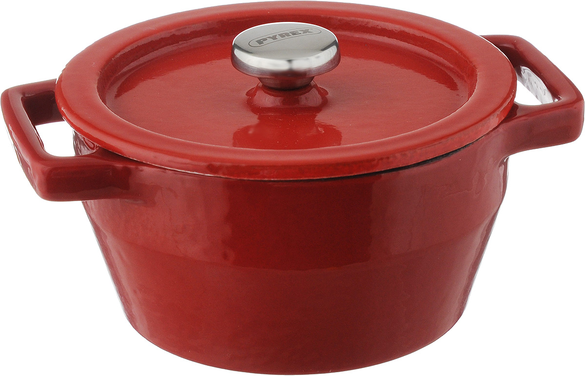 Мини-кастрюля Pyrex Slowcook, с крышкой, 0,2 лSC5AC10/5646 Мини-кастрюля Pyrex Slowcook, с крышкой, 0,2 лSC5AC10/5646Мини-кастрюля Pyrex Slowcook выполнена из высококачественного чугуна с глазурованным покрытием. В такой кастрюле удобно порционно запекать пищу, например, жульен, мясо и овощи, рыбу, а также выпекать мини-суфле, запеканки или десерты. Может использоваться для подачи соусов и приправ. Приготовленное блюдо можно не выкладывать из мини-кастрюли, а подавать на стол прямо в ней. Изделие оснащено крышкой с металлической ручкой. Выдерживает температуру до +280°C. Подходит для использования на всех типах плит, кроме индукционных. Можно использовать в духовом шкафу и на галогеновой конфорке, и мыть в посудомоечной машине. Ширина мини-кастрюли (с учетом ручек): 13 см. Высота стенок: 5 см. Диаметр мини-кастрюли (по верхнему краю): 10 см.