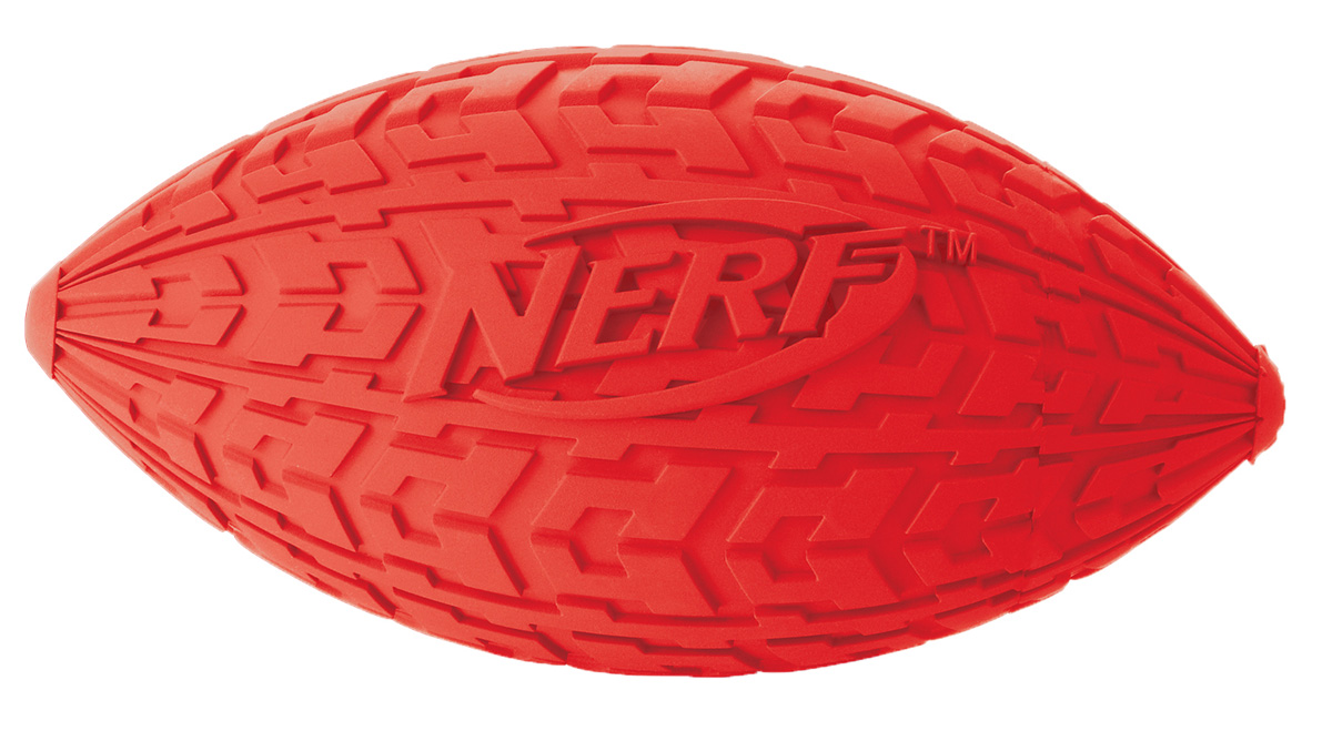 Мяч для собак Nerf Регби, с пищалкой, цвет: красный, 10 см22439 Мяч для собак Nerf Регби, с пищалкой, цвет: красный, 10 см22439Мяч-регби Nerf имеет уникальный рисунок протектора шины.Изготовлен из сверхпрочной резины, что обеспечивает долговечность использования. Подходит для собак с самой мощной челюстью.Оснащен пищалкой.Яркие привлекательные цвета.Размер S: 10 см.