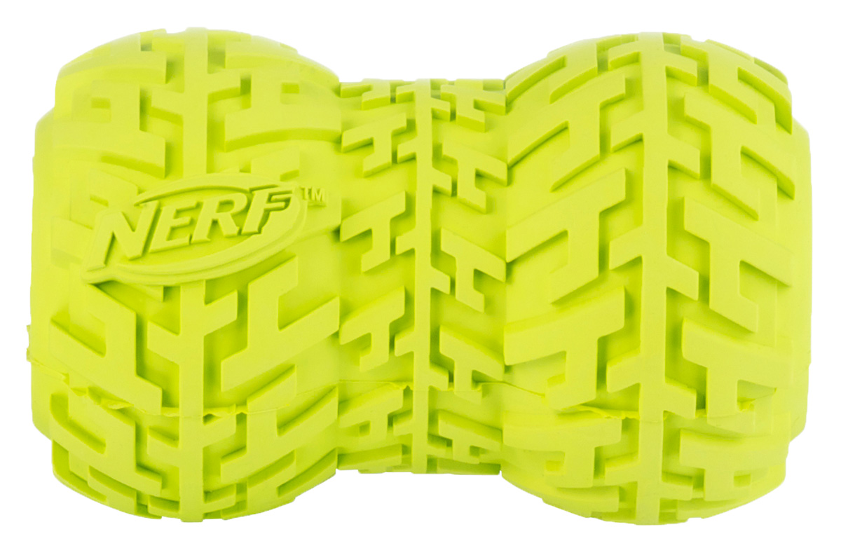 Игрушка-кормушка для собак Nerf Шина, цвет: салатовый, длина 7 см22477 Игрушка-кормушка для собак Nerf Шина, цвет: салатовый, длина 7 см22477Игрушка-кормушка для собак Nerf Шина изготовлена из сверхпрочной резины, что обеспечивает долговечность использования. Игрушка имеет уникальный рисунок протектора шины. Полость внутри игрушки предназначена для любимого лакомства вашего питомца. Размеры игрушки: 7 х 5 х 5 см.