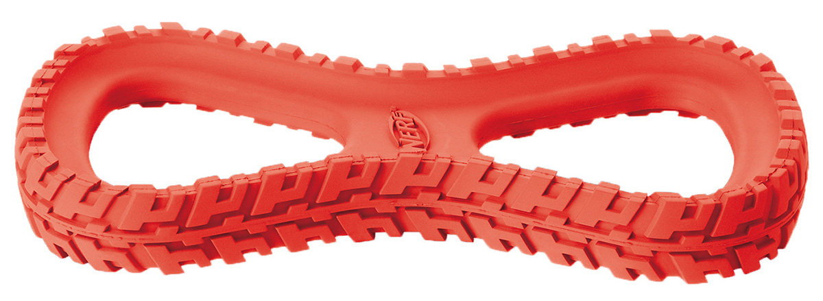 Игрушка для собак Nerf Шина-восьмерка, 25 см22521 Игрушка для собак Nerf Шина-восьмерка, 25 см22521Шина Nerf выполнена из сверхпрочной резины.Подходит для собак с самой мощной челюстью. Высококачественные прочные материалы, из которых изготовлена игрушка, обеспечивают долговечность использования.Оптимальна для перетягивания, подходит для игры двух собак.Яркие привлекательные цвета.