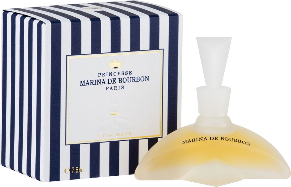 Princesse Marina De Bourbon Paris Classique Миниатюра парфюмерная вода 7,5 мл4295CMB Princesse Marina De Bourbon Paris Classique Миниатюра парфюмерная вода 7,5 мл4295CMBФЛАКОН: Яркий и изысканный дизайн флакона, чьи плавные линии переливаются как изгибы женского тела. Флакон напоминает бальные платье 18-го века с подчеркнутой тонкой талией. АРОМАТ: Нежный, элегантный и непредсказуемый аромат. Marina De Bourbon Classique пробуждает желание познакомиться с его обладательницей. Аромат на века как оружие обольщения. Едва появившись, этот парфюм в светских кругах негласно был признан парфюмерной классикой. Оригинальная свежесть заточена в прозрачное облако листьев черной смородины и сладкого аромата Дыни. Аромат перенесет вас в экзотический мир, которому задает тон Иланг-Иланг родом с Коморских островов, Маракуйя и Жасмин. В этот букету также мягко введены Персик, Малина и драгоценная Ваниль, привносящая чувственность.