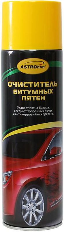 Очиститель битумных пятен ASTROhim, 650 млАС-394 Очиститель битумных пятен ASTROhim, 650 млАС-394Специальные компоненты, которые содержатся в очистителе, обладают способностью проникать в глубокие слои засохших загрязнений, размягчать и расщеплять их. Состав начинает действовать сразу же после нанесения и обеспечивает полное удаление битумных пятен и следов от тополиных почек. Кроме того, очиститель битумных пятен ASTROhim помогает без труда убрать следы антикоррозийных средств (мовиля, мастики и т.п.), оставшихся после обработки кузова.После использования очистителя битумных пятен от ASTROhim вам не придется мыть поверхность с использованием автошампуня, чтобы смыть остатки средства. Достаточно всего лишь ополоснуть поверхность обычной водой.Очиститель битумных пятен ASTROhim не содержит агрессивных компонентов, поэтому абсолютно безопасен для кузова! Его можно использовать для очистки загрязнений с лакокрасочного покрытия, стекол, фар, хромированных и пластиковых элементов отделки кузова.Товар сертифицирован.