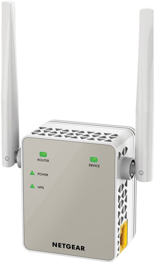 Netgear EX6120-100PES повторитель беспроводного сигналаEX6120-100PES Netgear EX6120-100PES повторитель беспроводного сигналаEX6120-100PESПовторитель беспроводного сигнала Netgear EX6120-100PES увеличит зону покрытия вашей существующей WiFi сети, обеспечив двухдиапазонный WiFi сигнал на скорости до 1200 Мбит/с.Устройство работает со всеми стандартными WiFi роутерами и идеально подходит для передачи потокового HD-видео и он-лайн игр. Этот усилитель очень компактный и подключается к настенной розетке. Обеспечьте стабильное подключение ваших мобильных устройств в любом уголке дома.Режим усилителя для расширения существующей WiFi сети. Режим точки доступа для создания новой зоны WiFi АС стандарта.Используйте 2 частотных диапазона, чтобы добиться суперскоростного соединения. Идеальное решение для потокового видео и онлайн игр.Подключайте к своей WiFi-сети проводные устройства, такие как игровая приставка, телевизор или медиаплеер.Компактный и незаметный усилитель Netgear EX6120-100PES, подключающийся к настенной розетке, легко впишется в домашнюю обстановку.