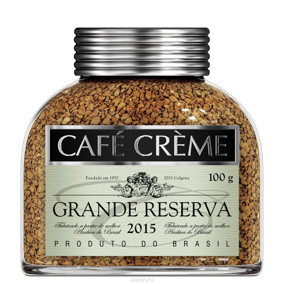 Cafe Creme Grande Reserva кофе растворимый, 100 г4607141336461 Cafe Creme Grande Reserva кофе растворимый, 100 г4607141336461Cafe Creme Grande Reserva - это кофе, созданный из зерен высочайшего качества, который обладает прекрасным кремовым, густым и бархатным вкусом и имеет насыщенный, интенсивный аромат. Зарезервируйте свою баночку, чтобы сохранить в памяти настоящий зажигательный бразильский кофе, рождённый уникальными погодными условиями.Уважаемые клиенты! Обращаем ваше внимание на то, что упаковка может иметь несколько видов дизайна. Поставка осуществляется в зависимости от наличия на складе.
