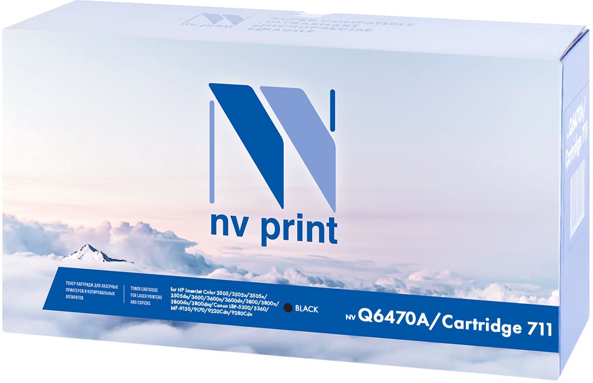 NV Print Q6470A/Canon 711 Black тонер-картридж для HP LaserJet Color 3505/3505x/3505n/3505dn/3600/3600n/3600dn/3800/3800n/3800dn/3800dnt/Canon LBP-5300/5360/MF-9130/9170/9220Cdn/9280CdnNV-Q6470A/711Bk NV Print Q6470A/Canon 711 Black тонер-картридж для HP LaserJet Color 3505/3505x/3505n/3505dn/3600/3600n/3600dn/3800/3800n/3800dn/3800dnt/Canon LBP-5300/5360/MF-9130/9170/9220Cdn/9280CdnNV-Q6470A/711BkКартридж NVP лазерный совместимый HP, производитель NV Print, модель NV-Q6470A/Canon 711 Black для HP LaserJet Color 3505/3505x/3505n/3505dn/3600/3600n/3600dn/3800/3800n/3800dn/3800dnt/Canon LBP-5300/5360/MF-9130/9170/9220Cdn/9280Cdn, ресурс 6000 копий.