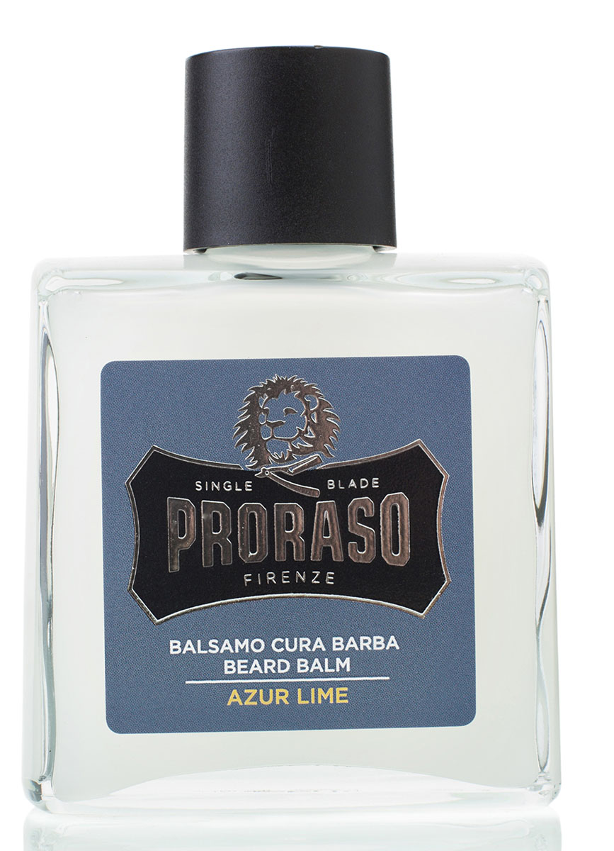 Proraso Бальзам для бороды Azur Lime 100 мл400731 Proraso Бальзам для бороды Azur Lime 100 мл400731Бальзам для бороды создан для первых двух недель роста усов и бороды. Он помогает бороться с зудом, вызываемым ростом волос, смягчает бороду, а также питает и освежает кожу, благодаря смягчающим свойствам мяты
