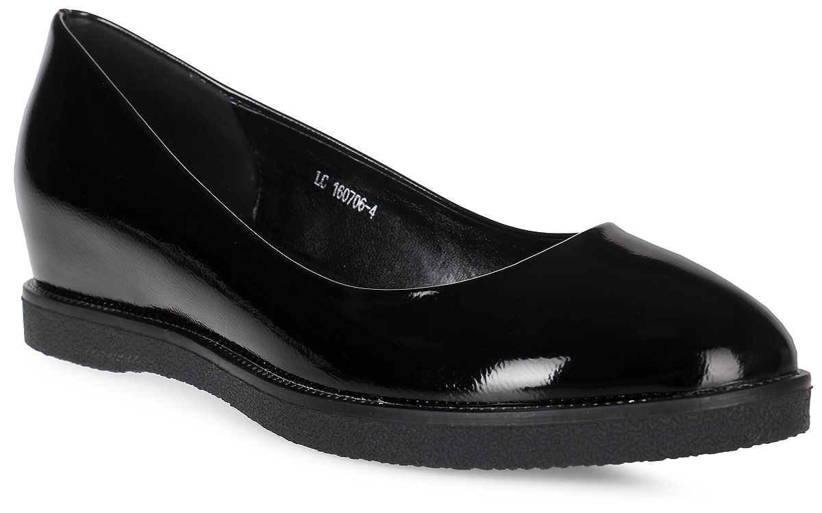 Туфли женские LK collection, цвет: черный. LC-160706-4 PU. Размер 40