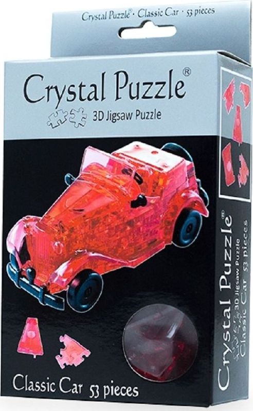 Crystal Puzzle 3D головоломка Автомобиль цвет красный