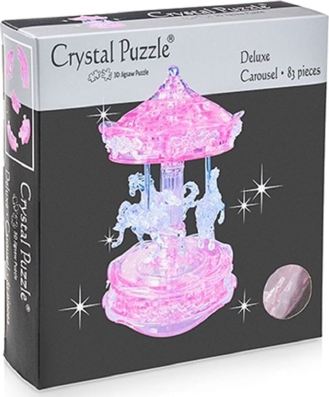 Crystal Puzzle 3D головоломка Карусель цвет розовый