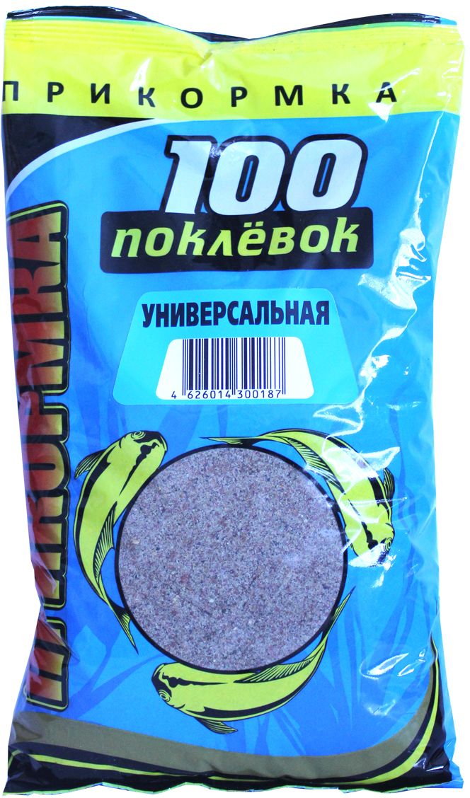 Прикормка 100 Поклевок, универсальная, 900 г0057026 Прикормка 100 Поклевок, универсальная, 900 г0057026Универсальная прикормка 100 Поклевок содержит в своем составе все необходимые ингредиенты, рассчитанные на ловлю рыбы семейства карповые. Сбалансированный состав средней фракции, темного цвета, не выделяющий прикормку на дне. Отлично подходит для ловли в водоемах без течения или на слабопроточных реках и каналах. Может использоваться как самостоятельная смесь, так и в сочетании с другими прикормками 100 Поклевок.