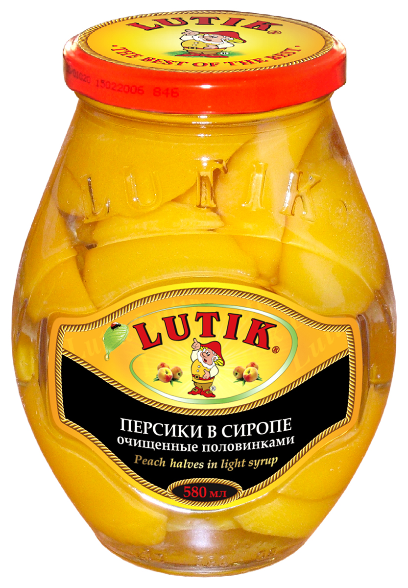 Lutik Абрикосы очищенные половинками в сиропе, 580 мл1180145 Lutik Абрикосы очищенные половинками в сиропе, 580 мл1180145Абрикосы торговой марки Lutik, приготовленные в сиропе в виде очищенных половинок, являются одним из излюбленных лакомств среди нашего населения.