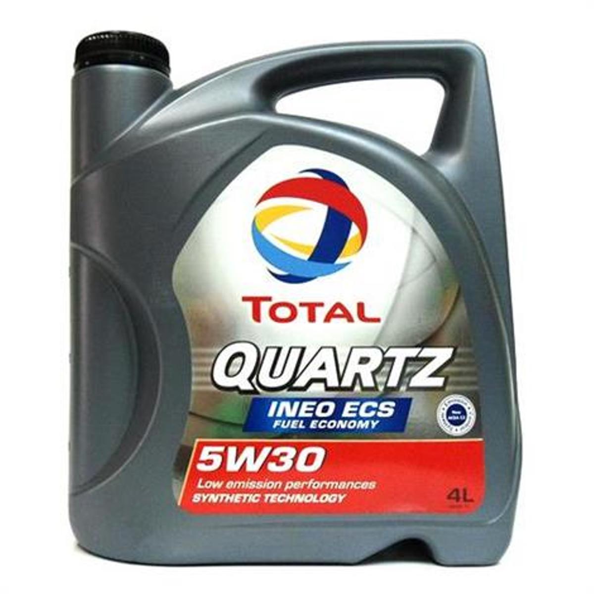 Моторное масло Total Quartz Ineo ECS 5w-30, 4 л151510 Моторное масло Total Quartz Ineo ECS 5w-30, 4 л151510Моторное масло нового поколения с пониженной сульфатной зольностью и низким содержанием фосфора и серы, специально разработанное для двигателей PEUGEOT и CITROEN. Это высокотехнологичное масло позволяет экономить топливо и оптимизирует функционирование систем контроля над выпуском загрязняющих веществ в атмосферу, например, дизельных сажевых фильтров. Одобрения QUARTZ INEO ECS - это единственный смазочный материал с пониженной сульфатной зольностью и низким содержанием фосфора и серы, рекомендуемый изготовителями Peugeot и Citroen: одобрение PSA PEUGEOT & CITROEN B71 2290. Соответствует техническим требованиям TOYOTA.