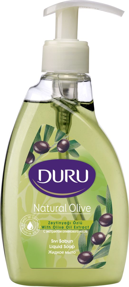 Duru Natural Мыло жидкое OLIVE 300мл80023305 Duru Natural Мыло жидкое OLIVE 300мл80023305Современное средство гигиены и ухода за кожей с увлажняющим действием глицерина. Отличается приятным ароматом и нежной текстурой.