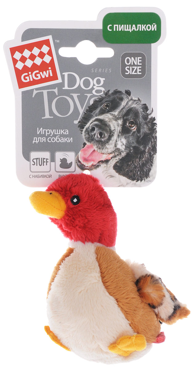 Игрушка для собак GiGwi Утка, с пищалкой, длина 11 см. 7506575065 Игрушка для собак GiGwi Утка, с пищалкой, длина 11 см. 7506575065Игрушка для собак GiGwi Утка с набивкой дополнена текстильным покрытием. Игрушка подходит для активной игры. Плюшевая утка с пищалкой обязательно понравится вашему питомцу.