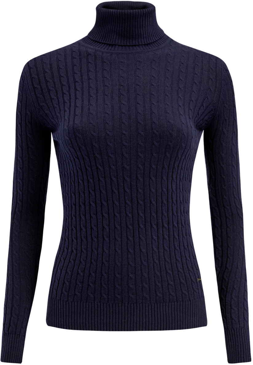 Свитер женский oodji Collection, цвет: темно-синий. 74410104/42146/7900N. Размер XL (50)74410104/42146/7900N Свитер женский oodji Collection, цвет: темно-синий. 74410104/42146/7900N. Размер XL (50)74410104/42146/7900NСвитер oodji с воротником-гольф изготовлен из качественного смесового материала. Низ изделия и рукава дополнены вязаными резинками.