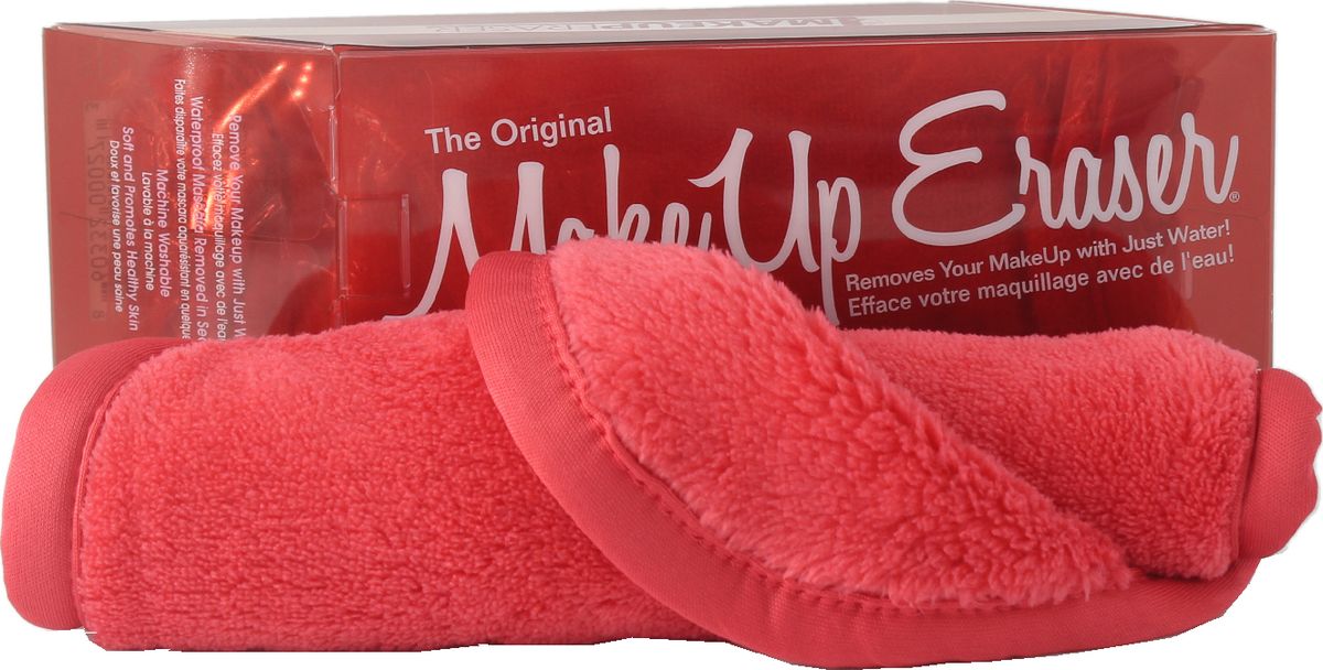 MakeUp Eraser салфетка для снятия макияжа красная000273 MakeUp Eraser салфетка для снятия макияжа красная000273Makeup Eraser Originak (красная) уникальная салфетка, которая с невероятной легкостью снимает макияж, аккуратно очищая кожу лица абсолютно естественным образом. Салфетка воздействует без применения привычных средств для удаления декоративной косметики или умывания, значительно упрощает повседневный ритуал ухода и очищения, делает его приятным и легким.Секрет магических свойств салфетки Makeup Eraser заключается в особом переплетении полиэстеровых нитей. При производстве изделия поверхность ткани не подвергается никакой химической обработке, что гарантирует ее гипоаллергенность и безопасность применения, а для того, чтобы начать процедуру использования салфетки, достаточно просто хорошо смочить ее в чистой теплой воде. Салфетку Makeup Eraser можно с успехом применять для любого типа кожи, в том числе очень чувствительной, ее мягкое воздействие не вызывает раздражений или покраснений, высокий уровень качества ткани гарантирует длительное использование салфетки, а ее великолепные очищающие и ухаживающие свойства не снижаются даже после многократных стирок изделия.