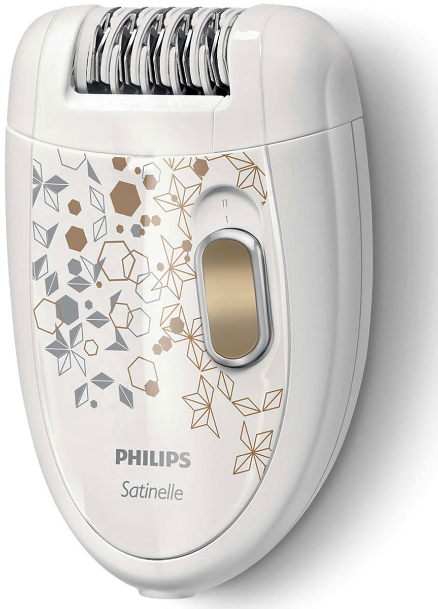 Philips HP6425/02 Satinelle эпиляторHP6425/02 Philips HP6425/02 Satinelle эпиляторHP6425/02Эпилятор Philips HP6425/02 Satinelle сделает вашу кожу идеально гладкой надолго. Он бережно удаляет с корнем волоски длиной от 0,5 мм. Прибор оснащен эргономичной ручкой и работает от сети, головку можно промывать водой для гигиеничного использования.Благодаря закругленной форме ручка удобно лежит в руке, обеспечивая комфорт при удалении волос. А также великолепно выглядит!Эпилирующие диски для бережной эпиляции удаляют волоски длиной от 0,5 мм без неприятных ощущений на коже.Эпилятор оснащен моющейся головкой. Ее можно снять и промыть под струей воды, что обеспечивает максимальную гигиену.Благодаря эффективной системе эпиляции кожа остается гладкой и шелковистой в течение нескольких недель.Бритвенная головка повторяет контуры линии бикини и подмышек для более гладкого бритья.В комплект входят насадка-триммер и гребень для линии бикини, что позволяет легко подравнивать и моделировать волоски на чувствительных участках.