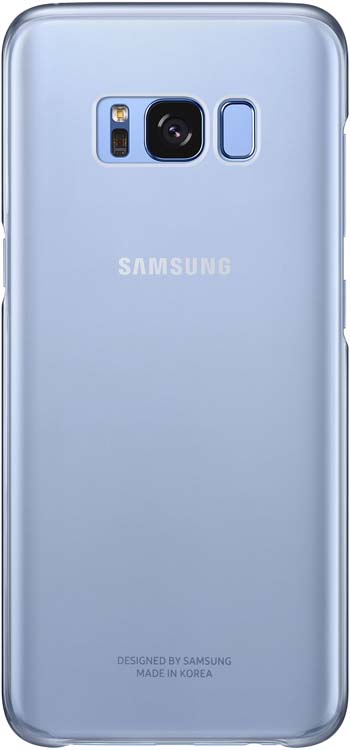 Samsung EF-QG950C Clear Cover чехол для Galaxy S8, BlueEF-QG950CLEGRU Samsung EF-QG950C Clear Cover чехол для Galaxy S8, BlueEF-QG950CLEGRUSamsung EF-QG950C Clear Cover - прозрачная накладка на заднюю крышку смартфона Samsung Galaxy S8. Тонкий чехол практически не увеличивает размеров смартфона, сохраняя его оригинальный внешний вид и защищая от пыли, грязи и повреждений. Оснащен необходимыми отверстиями под порты и камеру.