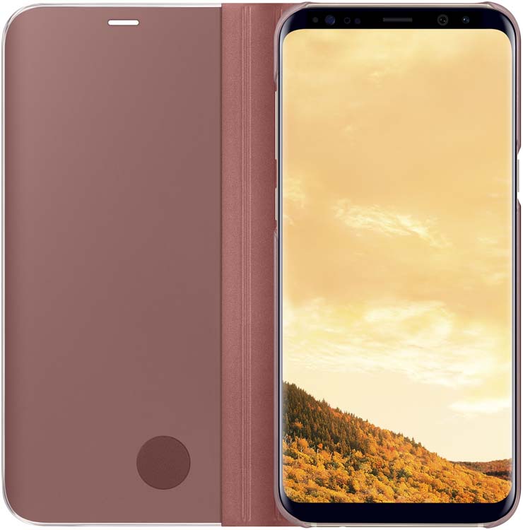 Samsung EF-ZG955C Clear View Standing чехол для Galaxy S8+, PinkEF-ZG955CPEGRU Samsung EF-ZG955C Clear View Standing чехол для Galaxy S8+, PinkEF-ZG955CPEGRUТонкий полупрозрачный чехол Samsung Clear View Standing подчеркивает стиль и изящество смартфона Galaxy S8+. Аксессуар обеспечивает быстрый доступ к функциям – следите за информацией на экране, не открывая чехла. Сквозь прозрачную верхнюю крышку видны время, пропущенные вызовы, индикатор заряда. Флип-кейс отзывчиво реагирует на прикосновения – отвечайте на звонки одним легким движением. Чехол устойчив к появлению отпечатков пальцев – ваш смартфон всегда в аккуратном состоянии. Особое покрытие чехла защищает смартфон от повреждений, продлевая срок его службы.