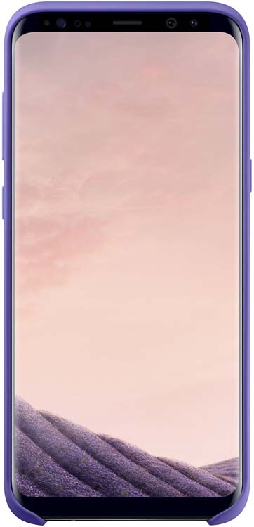 Samsung EF-PG950 Silicone Cover чехол для Galaxy S8, VioletEF-PG950TVEGRU Samsung EF-PG950 Silicone Cover чехол для Galaxy S8, VioletEF-PG950TVEGRUБлагодаря плавным линиям Galaxy S8, смартфон уже удобно лежит в руке, а чехол Silicone Cover с мягким, приятным на ощупь софт тач покрытием, только усиливает это ощущение комфорта.Силиконовый чехол с внутренней мягкой подкладкой из микроволокна надёжно защищает корпус смартфона от повреждений.