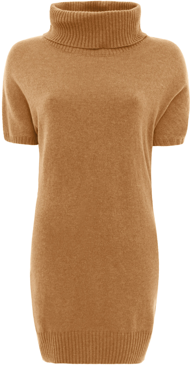 Платье oodji Ultra, цвет: темно-бежевый. 63907060/35057/3500N. Размер 34 (40)63907060/35057/3500N Платье oodji Ultra, цвет: темно-бежевый. 63907060/35057/3500N. Размер 34 (40)63907060/35057/3500NТрикотажное платье oodji изготовлено из качественного смесового материала. Облегающая модель выполнена с объемным воротником-гольф и короткими рукавами.
