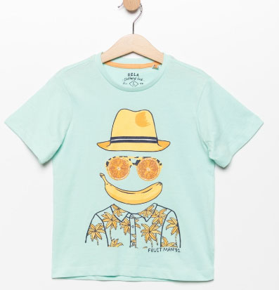 Футболка для мальчика Sela, цвет: светло-ментоловый. Ts-711/185-7214. Размер 104, 4 годаTs-711/185-7214 Футболка для мальчика Sela, цвет: светло-ментоловый. Ts-711/185-7214. Размер 104, 4 годаTs-711/185-7214Стильная футболка для мальчика Sela изготовлена из натурального хлопка и оформлена оригинальным принтом. Воротник дополнен мягкой трикотажной резинкой.Яркий цвет модели позволяет создавать модные образы.
