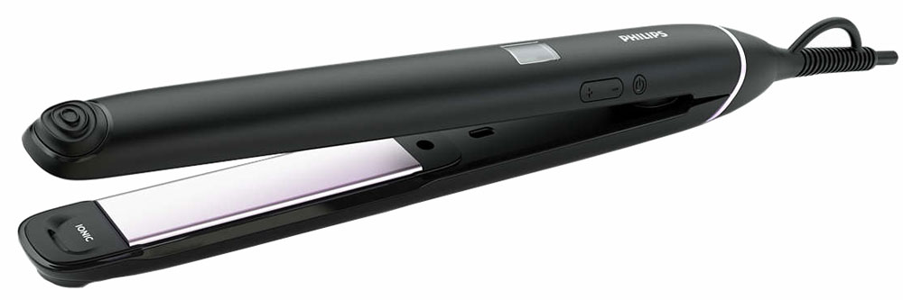 Philips BHS674/00 StraightCare выпрямитель для волосBHS674/00 Philips BHS674/00 StraightCare выпрямитель для волосBHS674/00С помощью выпрямителя Philips StraightCare вы сможете легко выпрямить волосы и создать идеальный образ. Система ионизации и пластины с керамическим покрытием обеспечивают защиту и блеск волос и предотвращают спутывание. Нагрев до температуры 220 °C гарантирует превосходный результат одним движением!Отрицательно заряженные ионы позволяют снять статическое электричество и улучшить общее состояние волос, а также способствуют закрытию волосяных чешуек, что придает волосам дополнительный блеск. В результате ваши волосы гладкие, сияющие и шелковистые.Профессиональные выпрямляющие пластины длиной 105 мм позволяют выполнить укладку быстрее и проще. Гладкие пластины с керамическим покрытием предотвращают повреждение волос при укладке.Цифровой дисплей с 10 настройками температуры до 220 °C позволяет с высокой точностью выбрать наиболее подходящую температуру для вашего типа волос — создавайте идеальный образ одним движением.Наконечник стайлера изготовлен из особого термоизолирующего материала, поэтому он остается холодным. Вы можете прикасаться к нему во время использования прибора для создания великолепных локонов, волн или пышной укладки.Стайлер быстро нагревается и готов к использованию всего через 30 секунд после включения. Выпрямитель оснащен функцией автоматического отключения, разработанной в целях безопасности. Если оставить прибор включенным, он автоматически выключится через 60 минут.