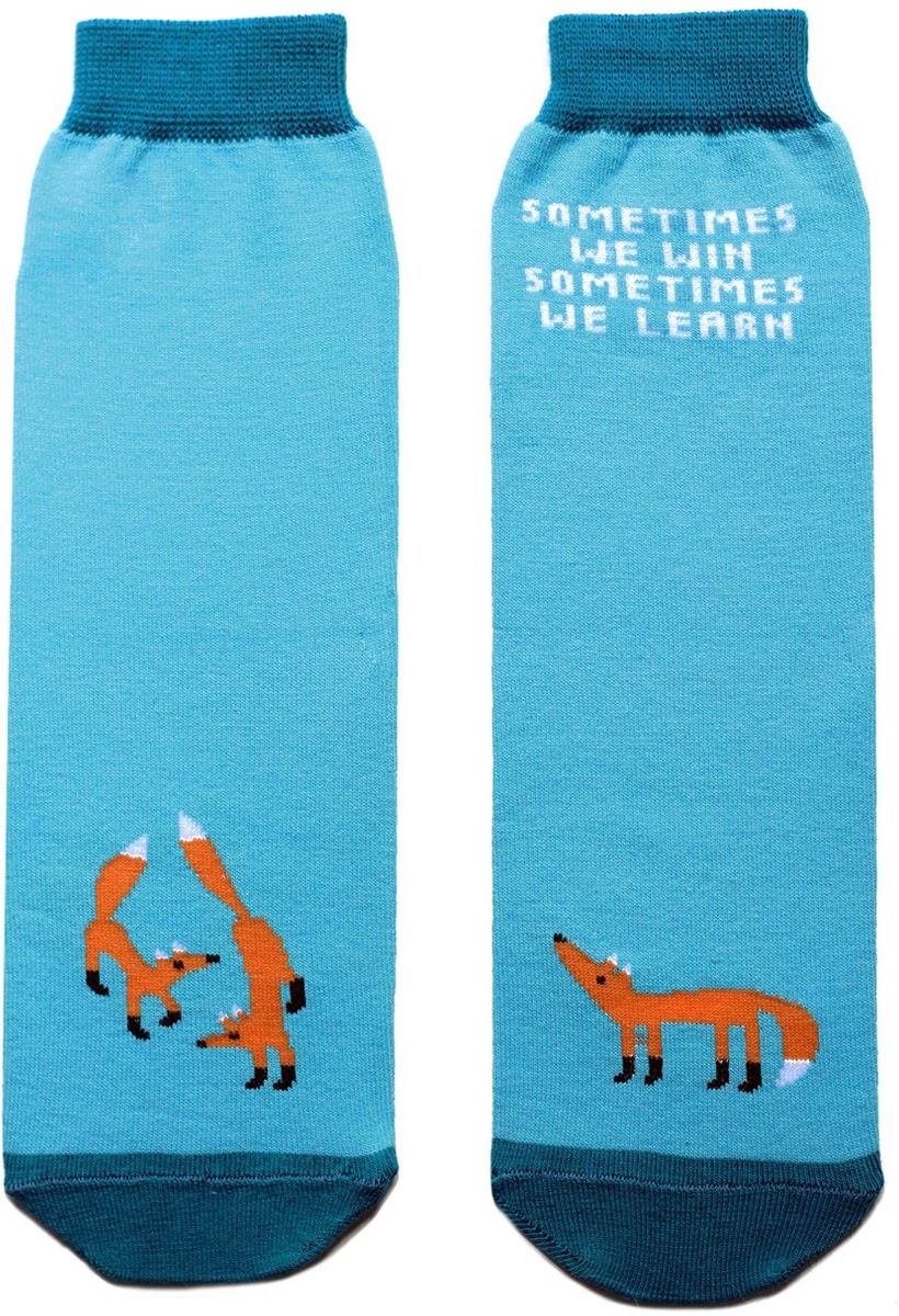 Носки детские Big Bang Socks, цвет: голубой. ca1111. Размер 30/34ca1111 Носки детские Big Bang Socks, цвет: голубой. ca1111. Размер 30/34ca1111Яркие носки Big Bang Socks изготовлены из высококачественного хлопка с добавлением полиамидных и эластановых волокон, которые обеспечивают великолепную посадку. Носки отличаются ярким стильным дизайном. Они оформлены изображением лисичек и надписьюsometimes we win sometimes we learn (иногда мы побеждаем, иногда - учимся).