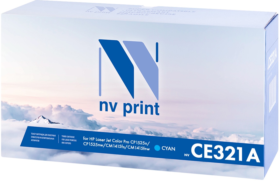 NV Print CE321AC, Cyan тонер-картридж для HP Color LaserJet PRO CP1525N/CP1525NWNV-CE321AC NV Print CE321AC, Cyan тонер-картридж для HP Color LaserJet PRO CP1525N/CP1525NWNV-CE321ACСовместимый лазерный картридж NV Print CE321AC для печатающих устройств HP - это альтернатива приобретению оригинальных расходных материалов. При этом качество печати остается высоким. Картридж обеспечивает повышенную чёткость и плавность переходов оттенков цвета и полутонов, позволяет отображать мельчайшие детали изображения.Лазерные принтеры, копировальные аппараты и МФУ являются более выгодными в печати, чем струйные устройства, так как лазерных картриджей хватает на значительно большее количество отпечатков, чем обычных. Для печати в данном случае используются не чернила, а тонер.