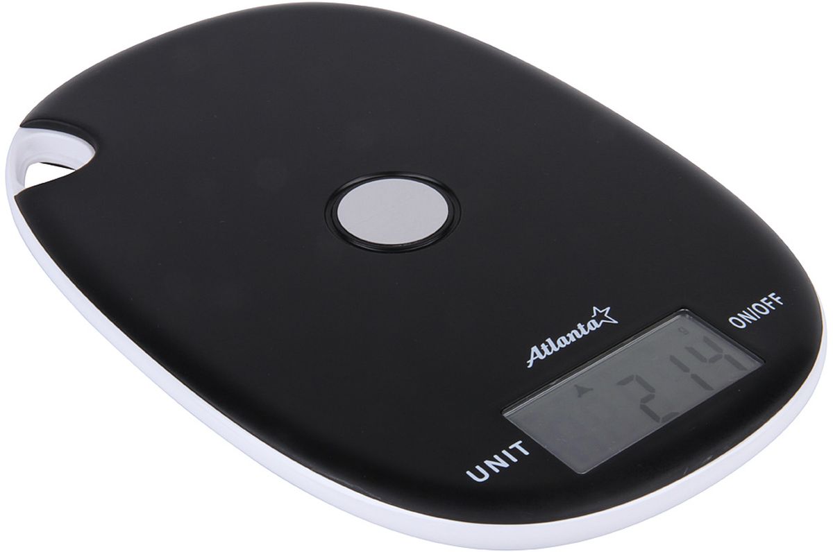 Atlanta ATH-6211, Black весы кухонныеATH-6211 black Atlanta ATH-6211, Black весы кухонныеATH-6211 blackКухонные электронные весы Atlanta ATH-6211 - незаменимые помощники современной хозяйки. Они помогут точно взвесить любые продукты и ингредиенты. Кроме того, позволят людям, соблюдающим диету, контролировать количество съедаемой пищи и размеры порций. Предназначены для взвешивания продуктов с точностью измерения 1 грамм.Размер дисплея: 5,9 см х 2,8 смФункция обнуления веса