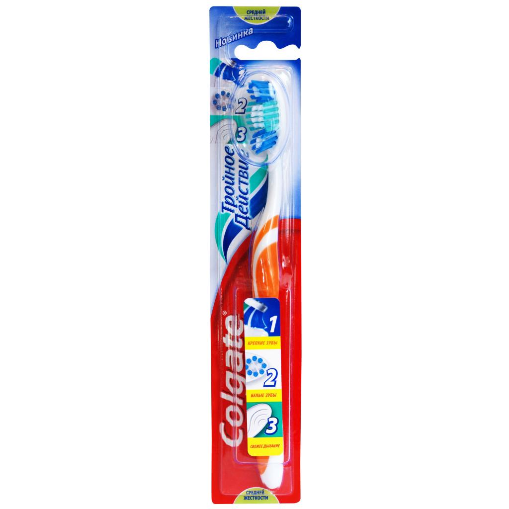 Colgate Зубная щетка Тройное действие средняя цвет оранжевыйFCN21589/FCN21589_оранжевый Colgate Зубная щетка Тройное действие средняя цвет оранжевыйFCN21589/FCN21589_оранжевыйColgate Зубная щетка Тройное действие средняя цвет оранжевый