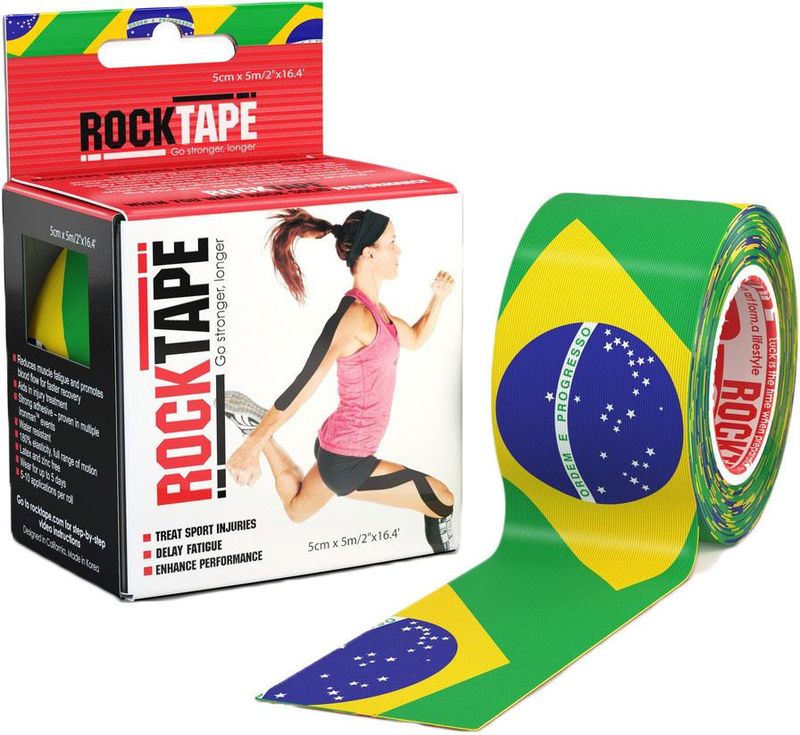Кинезиотейп Rocktape Design. Бразильский флаг, 5 х 500 см1103-004 Кинезиотейп Rocktape Design. Бразильский флаг, 5 х 500 см1103-004Кинезиотейп Rocktape, выполненный из хлопка и нейлона, предназначен для снятия отеков и рассасывания гематом. Уменьшает мышечную усталость и способствует притоку крови для более быстрого восстановления. Изделие имеет плотную волнообразную структуру ткани. Не содержит латекса и цинка, водостойкий. Кинезиотейп носится до 5 дней, не теряя своих свойств. 180-190% эластичности.