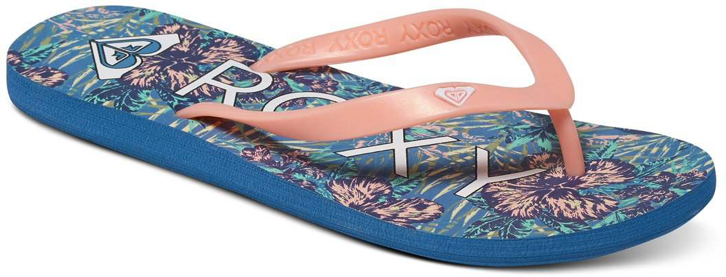 Сланцы женские Roxy Tahiti V, цвет: синий, оранжевый. ARJL100132-BSF. Размер 7 (36)ARJL100132-BSF Сланцы женские Roxy Tahiti V, цвет: синий, оранжевый. ARJL100132-BSF. Размер 7 (36)ARJL100132-BSFЖенские сланцы от Roxy не оставят вас равнодушной! Верх модели выполнен из резины. Эргономичная перемычка между пальцами отвечает за прочную фиксацию модели на стопе. Подошва дополнена принтоми логотипом бренда.