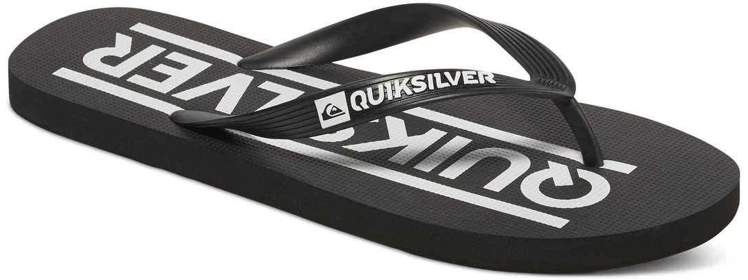Сланцы мужские Quiksilver Java Wordmark, цвет: черный. AQYL100235. Размер 7 (40)AQYL100235 Сланцы мужские Quiksilver Java Wordmark, цвет: черный. AQYL100235. Размер 7 (40)AQYL100235Модные мужские сланцы Java Wordmark от Quiksilver покорят вас своим удобством. Верх модели выполнен из мягкого пластика. Эргономичная перемычка между пальцами позволит надежно закрепить модель на стопе. Мягкая фактурная стелька позволяет не скользить ноге при движении.Упругая губчатая каучуковая подошва с логотипом Quiksilver обеспечивает уверенное сцепление с любой поверхностью. Текстовый и графический логотип Quiksilver на стрепе придает сланцам особый вид.Стильные сланцы прекрасно подойдут для похода в бассейн или на пляж.