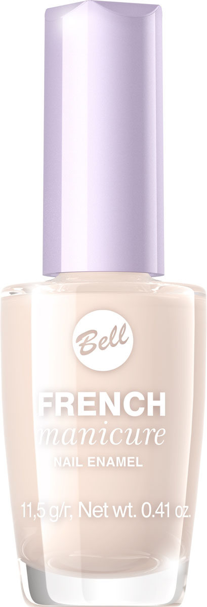 Bell Лак Для Ногтей Устойчивый Гипоаллергенный French Manicure Nail Тон 3BlfrFR003 Bell Лак Для Ногтей Устойчивый Гипоаллергенный French Manicure Nail Тон 3BlfrFR003Натуральный элегантный маникюр! French manicure от Bell - это наиболее простой и эффективный способ создания настоящего французского маникюра. Новейшая коллекция включает 12 деликатных оттенков: 6 из них обогащены серебристыми искорками, другие 5 придают ногтям матовый блеск.