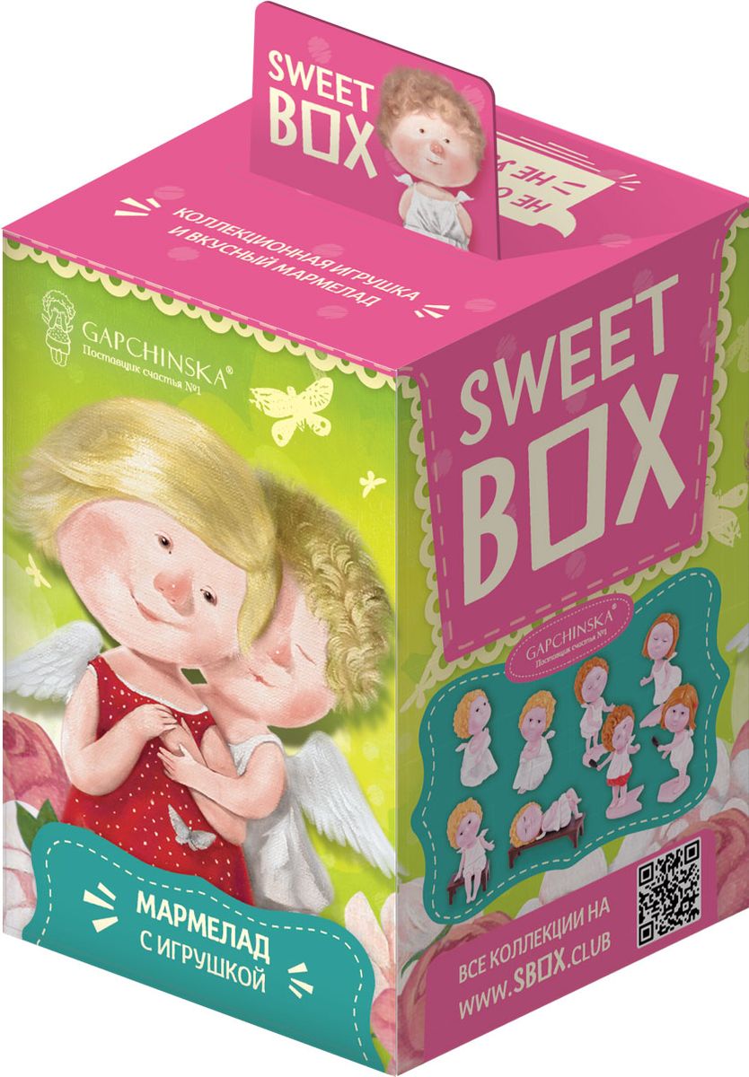 Sweet Box Гапчинская жевательный мармелад с игрушкой, 10 гУТ18997 Sweet Box Гапчинская жевательный мармелад с игрушкой, 10 гУТ18997В каждой коробочке коллекционная 3Д игрушка Гапчинская в индивидуальном пакетике с дизайном и лифлетом. Лифлет лежит в пакетике с игрушкой. 8 игрушек в коллекции.