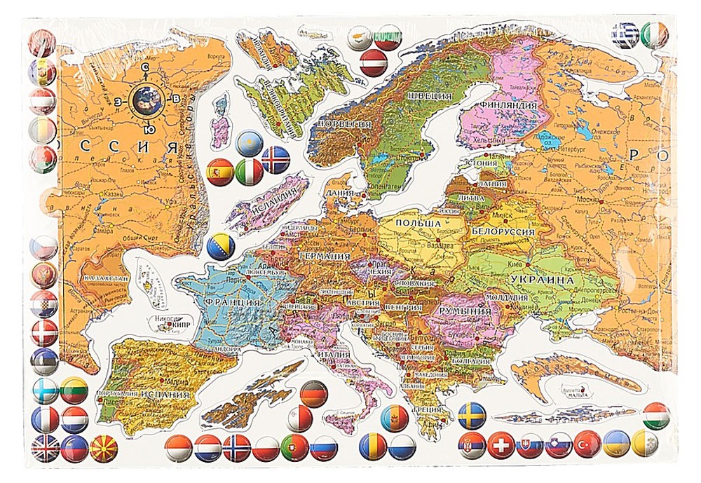 Геоцентр Пазл Карта Европа