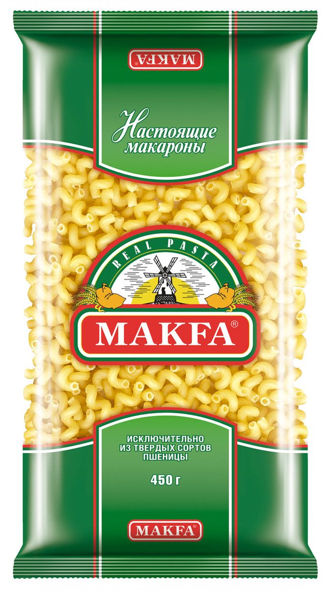 Makfa витки, 450 г231-4 Makfa витки, 450 г231-4Макароны MAKFA витки придутся по душе всем членам семьи, а в особенности - экономным хозяйкам. Несмотря на невысокую цену, они имеют приятный вкус и прекрасно подходят для повседневного стола. Продукт не требует много времени для приготовления и не теряет свою форму при варке. Макароны хорошо сочетаются с мясом и рыбой, овощами, зеленью и разными сортами сыра. Сделать блюдо более ярким и аппетитным помогут оригинальные соусы и пряности. Изделия марки отличаются высоким качеством и хорошо зарекомендовали себя на российском рынке.