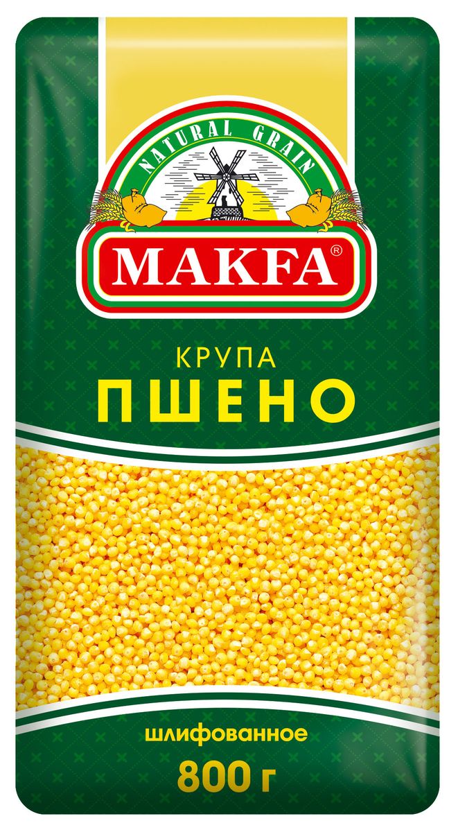 Makfa пшено шлифованное, 800 г115-8 Makfa пшено шлифованное, 800 г115-8Пшено шлифованное MAKFA - это зерна очень полезного злака - проса, очищенные и подготовленные для варки каш, приготовления запеканок и других блюд. Шлифованной эта крупа варится быстрее и лучше усваивается организмом. Каша из пшена MAKFA яркого-желтого, солнечного цвета. Пшено славится гипоаллергенностью и целым набором микроэлементов, необходимых организму.