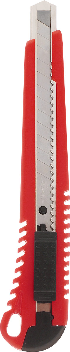 Brauberg Нож канцелярский цвет красный 9 мм230916_красный Brauberg Нож канцелярский цвет красный 9 мм230916_красныйУниверсальный канцелярский нож Brauberg с автоматической фиксацией положения лезвия AUTO-LOCK предназначен для работы с бумагой, плотным картоном, пленкой и другими материалами.Корпус ножа выполнен из пластика с металлическими направляющими, исключающими перекос и выпадение лезвия в процессе интенсивного использования. Многосекционное лезвие изготовлено из высококачественной стали.