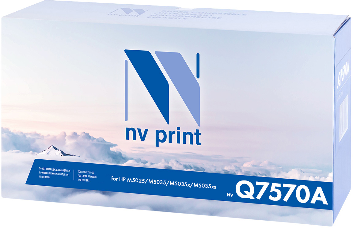 NV Print Q7570A, Black тонер-картридж для HP LaserJet M5025/M5035 mfpNV-Q7570A NV Print Q7570A, Black тонер-картридж для HP LaserJet M5025/M5035 mfpNV-Q7570AСовместимый лазерный картридж NV Print Q7570A для печатающих устройств HP - это альтернатива приобретению оригинальных расходных материалов. При этом качество печати остается высоким. Картридж обеспечивает повышенную чёткость чёрного текста и плавность переходов оттенков серого цвета и полутонов, позволяет отображать мельчайшие детали изображения.Лазерные принтеры, копировальные аппараты и МФУ являются более выгодными в печати, чем струйные устройства, так как лазерных картриджей хватает на значительно большее количество отпечатков, чем обычных. Для печати в данном случае используются не чернила, а тонер.
