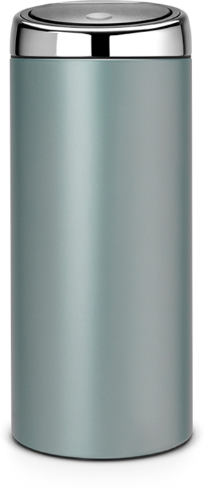Бак мусорный Brabantia Touch Bin, цвет: мятный металлик, 30 л. 484285484285 Бак мусорный Brabantia Touch Bin, цвет: мятный металлик, 30 л. 484285484285Стильный Touch Bin на 30 литров – непременный атрибут каждой гостиной или кухни. Порадуйте себя и удивите гостей!Бесшумное открывание/закрывание крышки легким касанием – система soft touch.Удобная смена мешков для мусора – съемный блок крышки из нержавеющей стали.Удобная очистка – съемное внутреннее ведро из пластика с вентиляционными отверстиями, предотвращающими образование вакуума при вынимании полного мусорного мешка. Легкое перемещение с места на место – прочная ручка для переноски.Предохранение пола от повреждений – пластиковый защитный обод.Бак изготовлен из коррозионно-стойких материалов – долговечность и удобство в очистке. Всегда опрятный вид – идеально подходящие по размеру мешки для мусора с завязками (размер G). 10-летняя гарантия Brabantia.