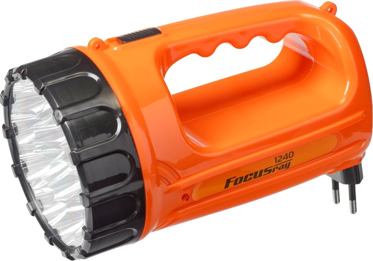 Фонарь ручной FOCUSray. FR-1240FR-1240 Фонарь ручной FOCUSray. FR-1240FR-1240Корпус ручного фонаря FOCUSray выполнен из прочного пластика. Фонарь имеет 15 светодиодов мощностью 1 Вт. Оснащен встроенной зарядкой от сети 220 В.Размер: 18 х 10,5 х 11 см.Дальность свечения: до 200 м.Источник питания: свинцово-кислотный аккумулятор 4В 1 а/ч.Время работы: до 240 минут.