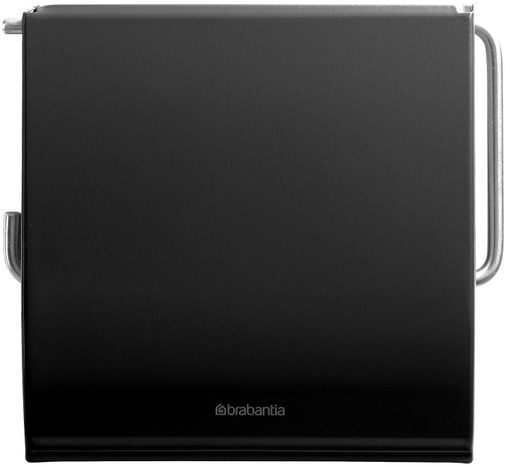 Держатель для туалетной бумаги Brabantia Classic, цвет: черный. 108600108600 Держатель для туалетной бумаги Brabantia Classic, цвет: черный. 108600108600Устойчивость к коррозии – идеальное решение для ванной или туалетной комнаты. Держатель для рулона может крепиться как с правой, так и с левой стороны. Изготовлен из высококачественной нержавеющей стали с коррозионностойким покрытием или из хромированной стали. Крепежная пластина из пластика. Превосходно сочетается с туалетным ершиком, мусорными баками и другими изделиями Brabantia.