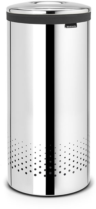 Бак для белья Brabantia, цвет: полированная сталь, 35 л. 105104105104 Бак для белья Brabantia, цвет: полированная сталь, 35 л. 105104105104Стильный дизайн и аккуратное хранение – через крышку не видно содержимое. Удобно закладывать и доставать белье – крышка крепится на верхний обод бака.Небольшие вещи можно закладывать, не открывая крышку – загрузочное отверстие Quick-Drop. Удобная переноска белья – съемный легко стираемый хлопковый мешок для белья.Мешок для белья удобно крепится на липучке, вкладывается и достается из бака.Вентиляционные отверстия позволяют белью «дышать».Нижний пластиковый защитный обод предохраняет пол от повреждений.Бак изготовлен из коррозионностойких материалов и идеально подходит для использования в ванной комнате.