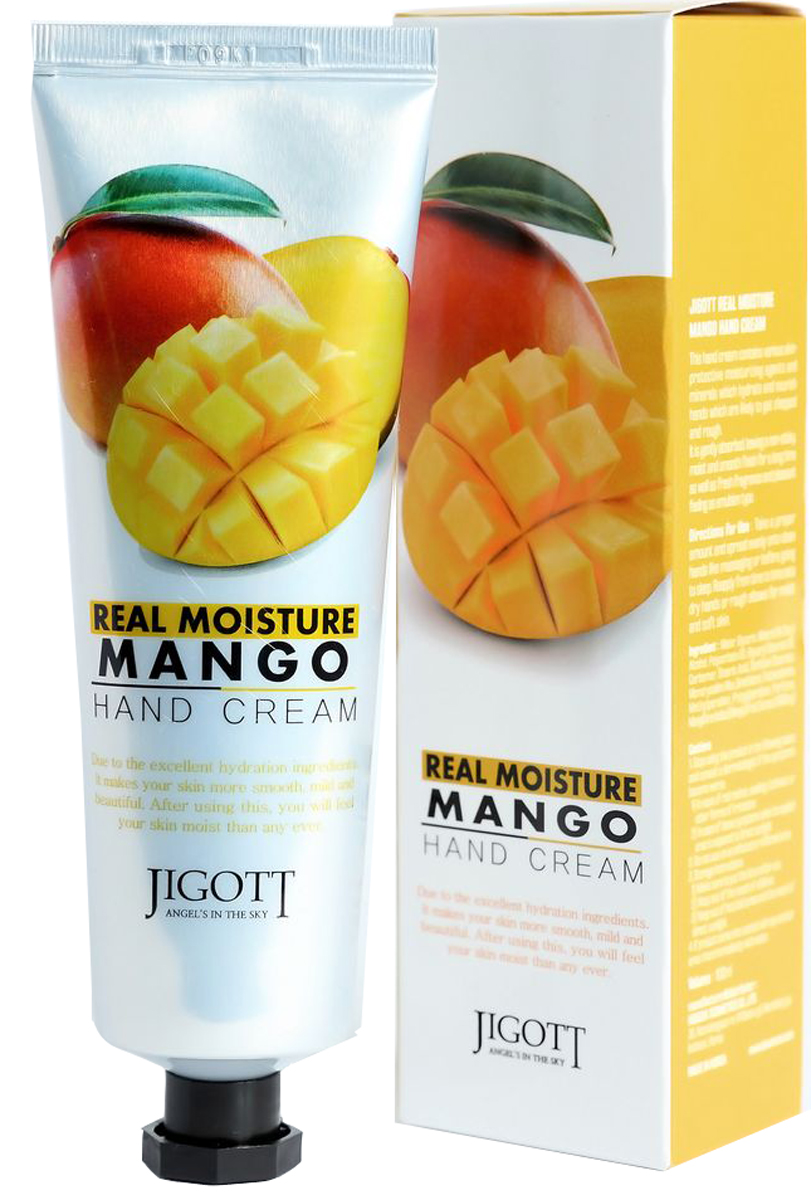Jigott, Real Moisture крем для рук с экстрактом манго, 100 г8809344970367 Jigott, Real Moisture крем для рук с экстрактом манго, 100 г8809344970367Увлажняющий крем для рук с экстрактом манго содержит комплекс растительных экстрактов и минералов, интенсивно питающих и увлажняющих сухую и огрубевшую кожу рук. Крем мгновенно впитывается, увлажняет кожу, предотвращает потерю влаги, не оставляя ощущения липкости. Экстракт манго великолепно увлажняет и питает кожу, снимает зуд и раздражение, возвращает коже мягкость и упругость, способствует заживлению мелких ранок и трещин. Кожа рук становится мягкой, гладкой и бархатистой.